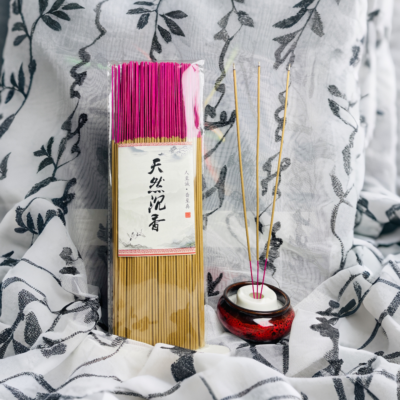 沉香拜拜香供养香竹签香 木质清香 天然线香无化学添加
