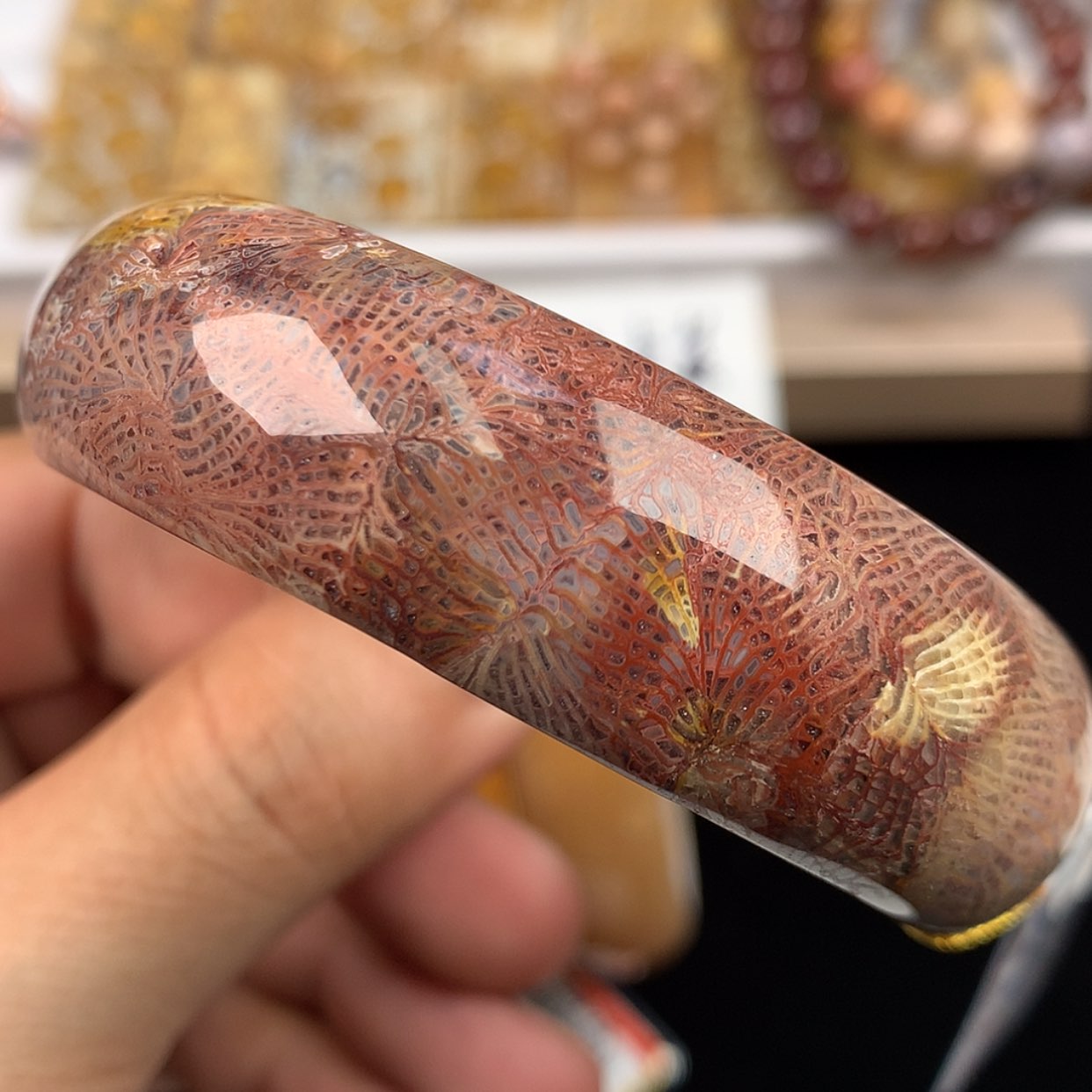 【闪购商品】硅化珊瑚（珊瑚玉）未镶嵌手镯57