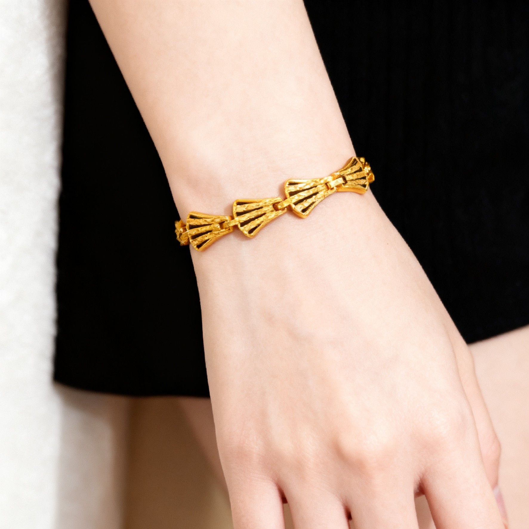 铜合金手链 铜合金手链 KS1007Nurluk 创意民族风手链里外一色