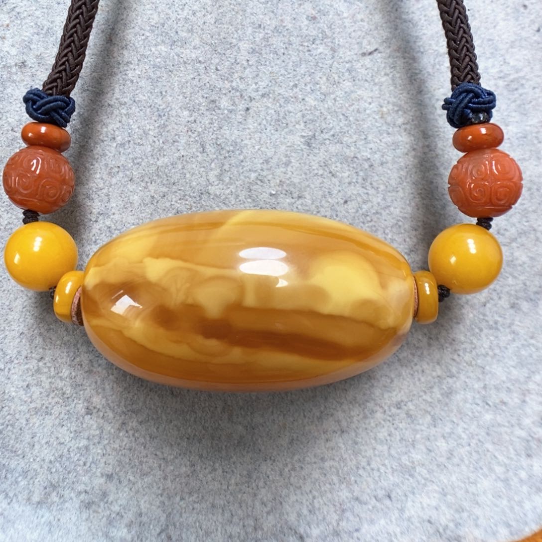 蜜蜡颈饰未镶嵌蜜蜡