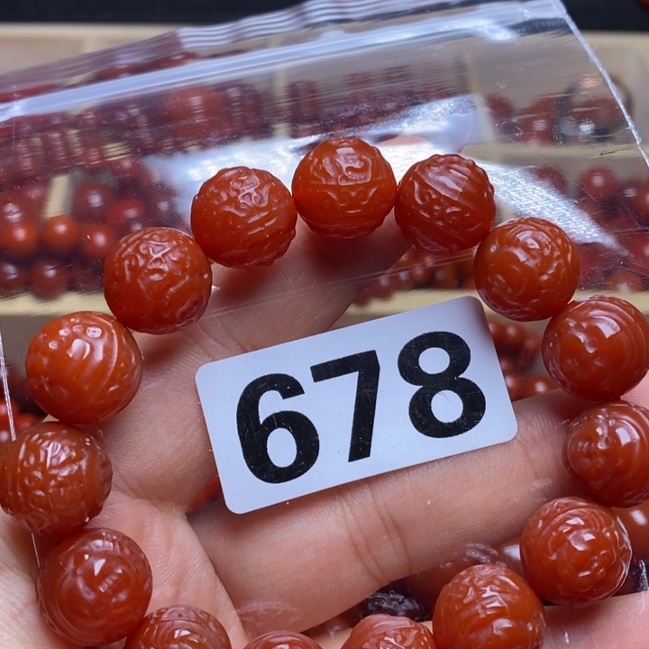 南红玛瑙手链未镶嵌≮****≯
