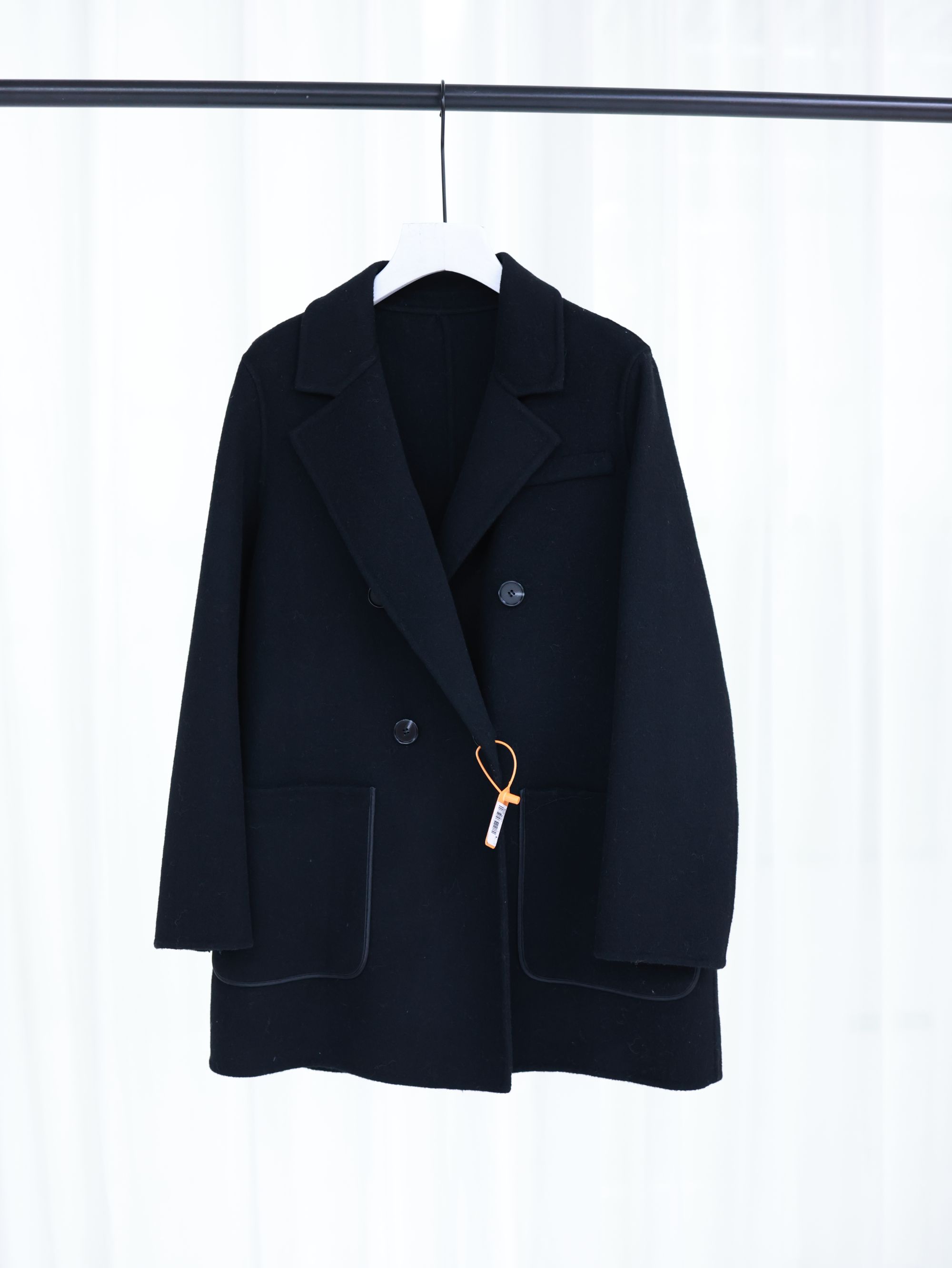 双面毛呢外套秋冬季长袖短款外套西装秋冬休闲25006