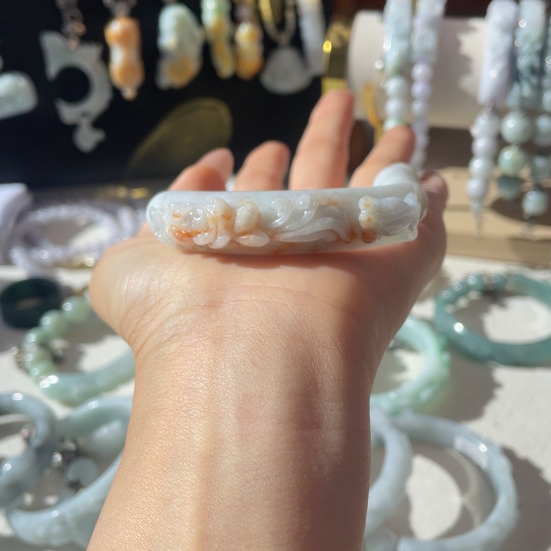 *****翡翠未镶嵌手链手链