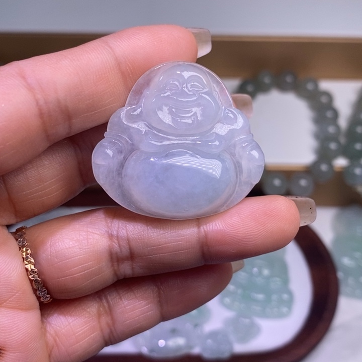 翡翠颈饰未镶嵌天然翡翠A货大佛