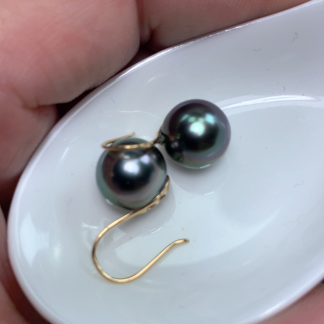 海水珍珠耳饰18K金镶嵌