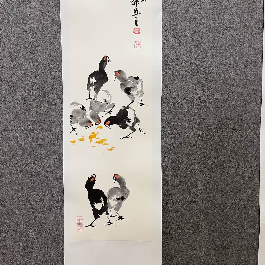 国画邢坤老师手绘作品