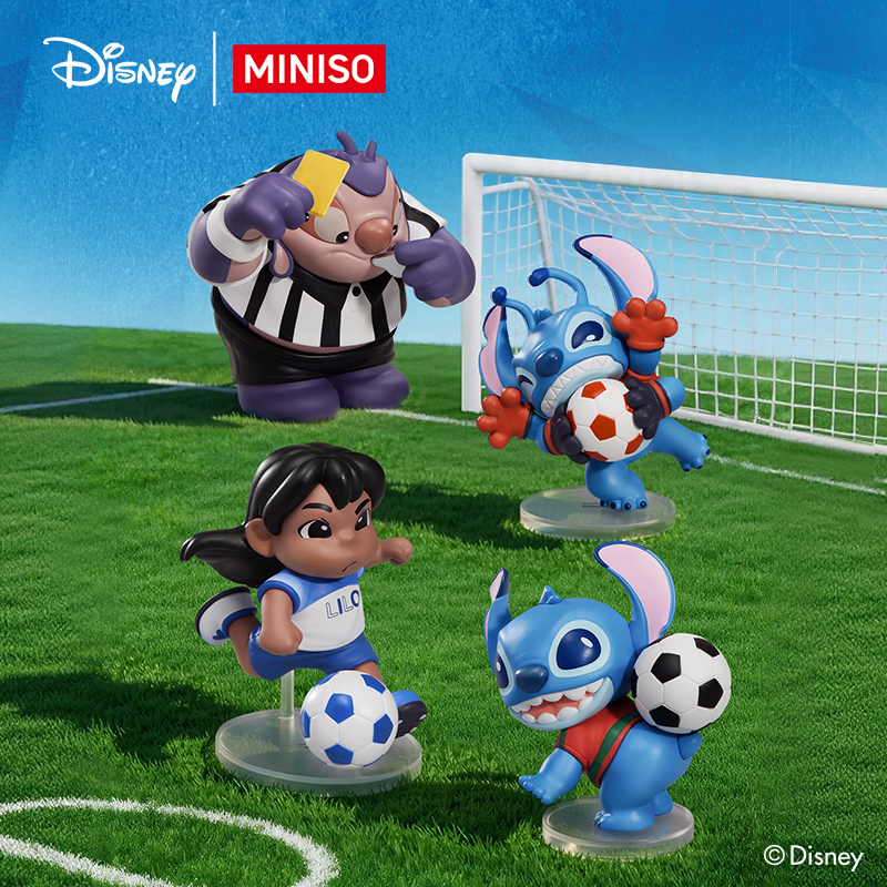 MINISO名创优品迪士尼史迪奇Goal!场上见系列手办盲盒潮玩摆件