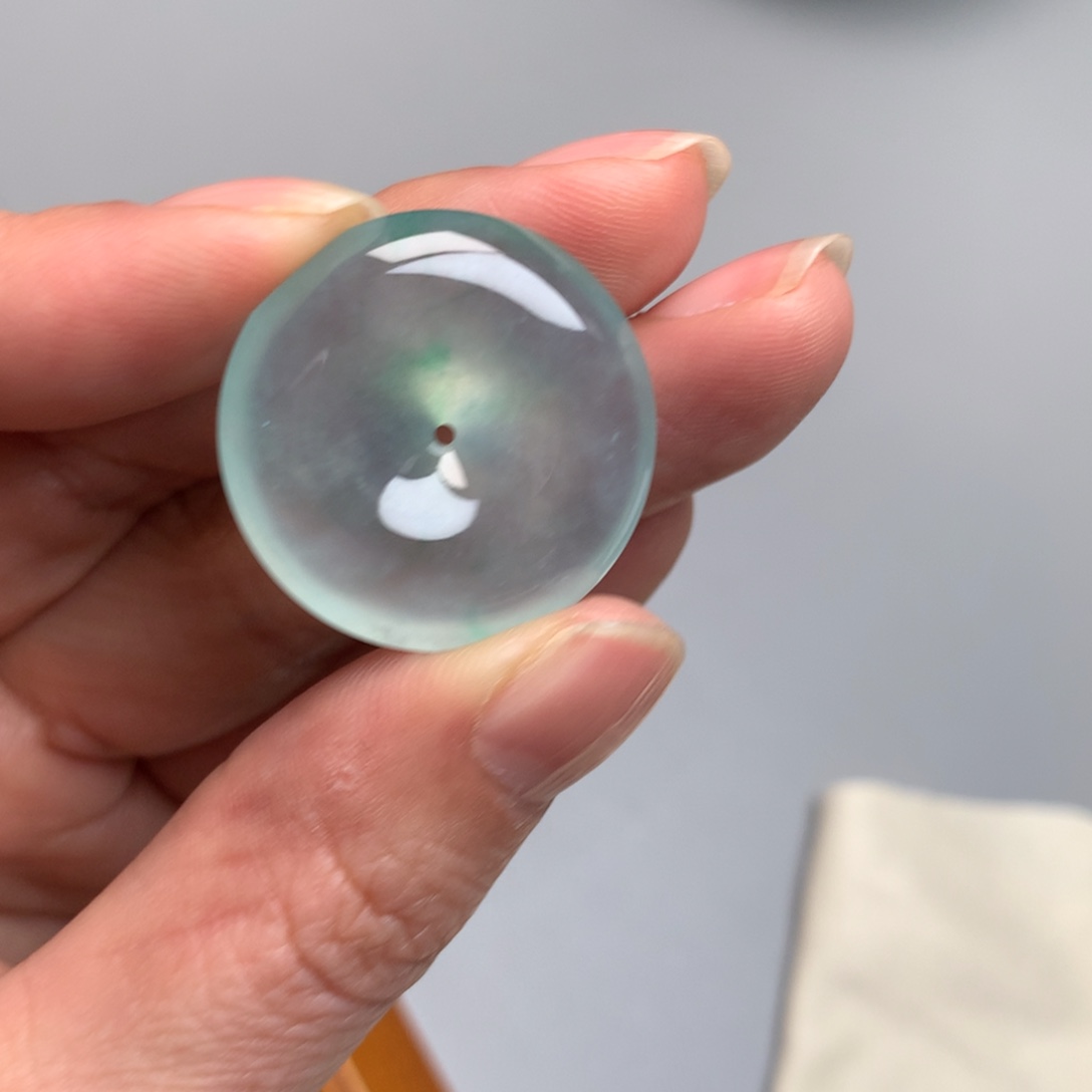 翡翠颈饰未镶嵌天然缅甸翡翠吊坠26.7-6.3