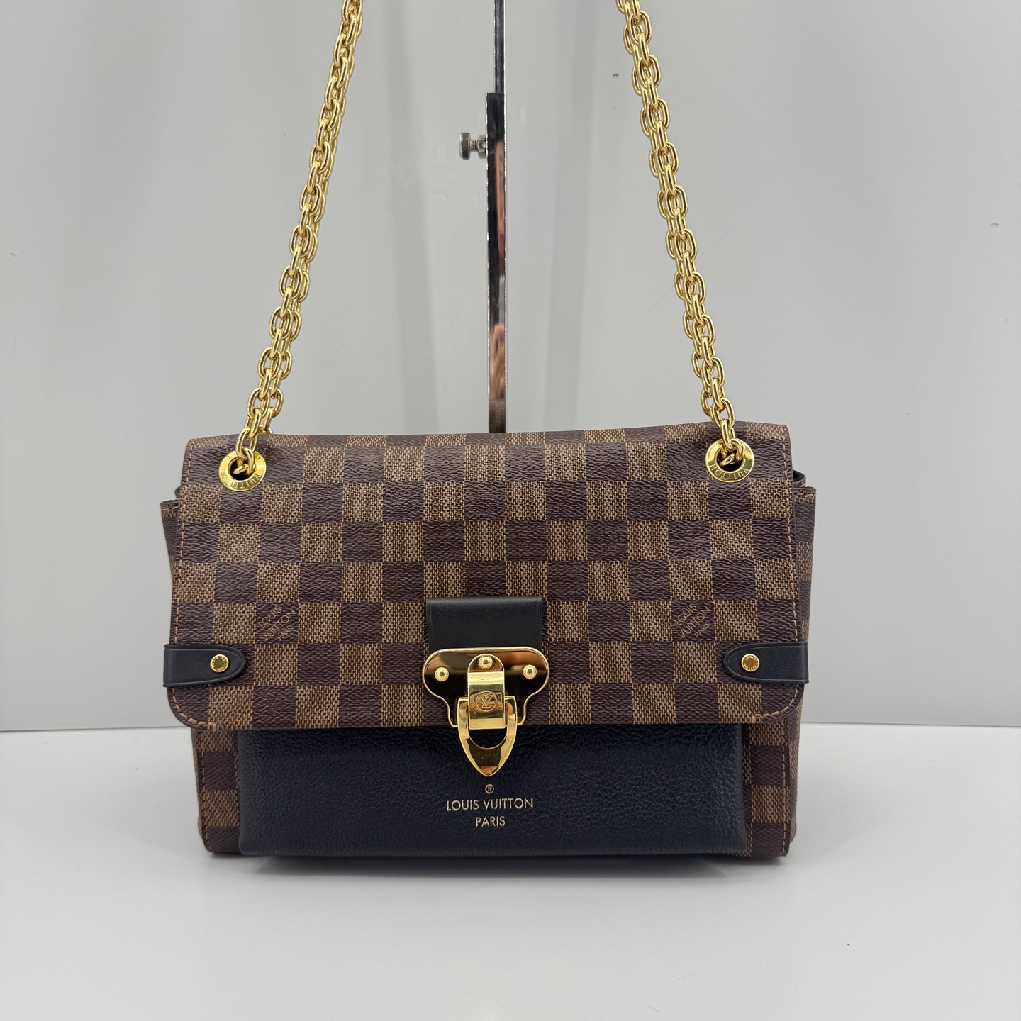 95新 LouisVuitton/路易威登 优选/Vavin棋盘格链条包/24x19x10 