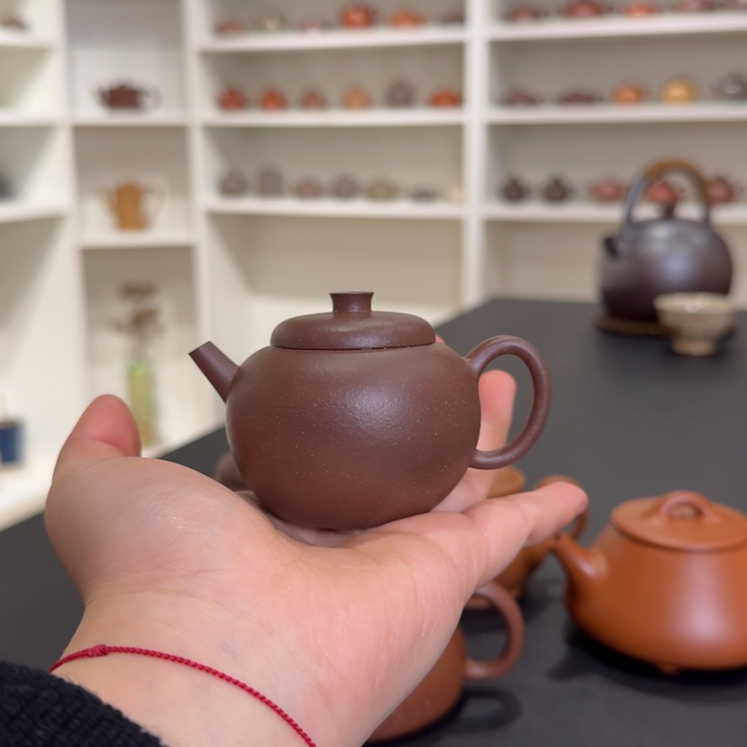 紫砂玉堂黄春华全手工简全手工巨轮珠