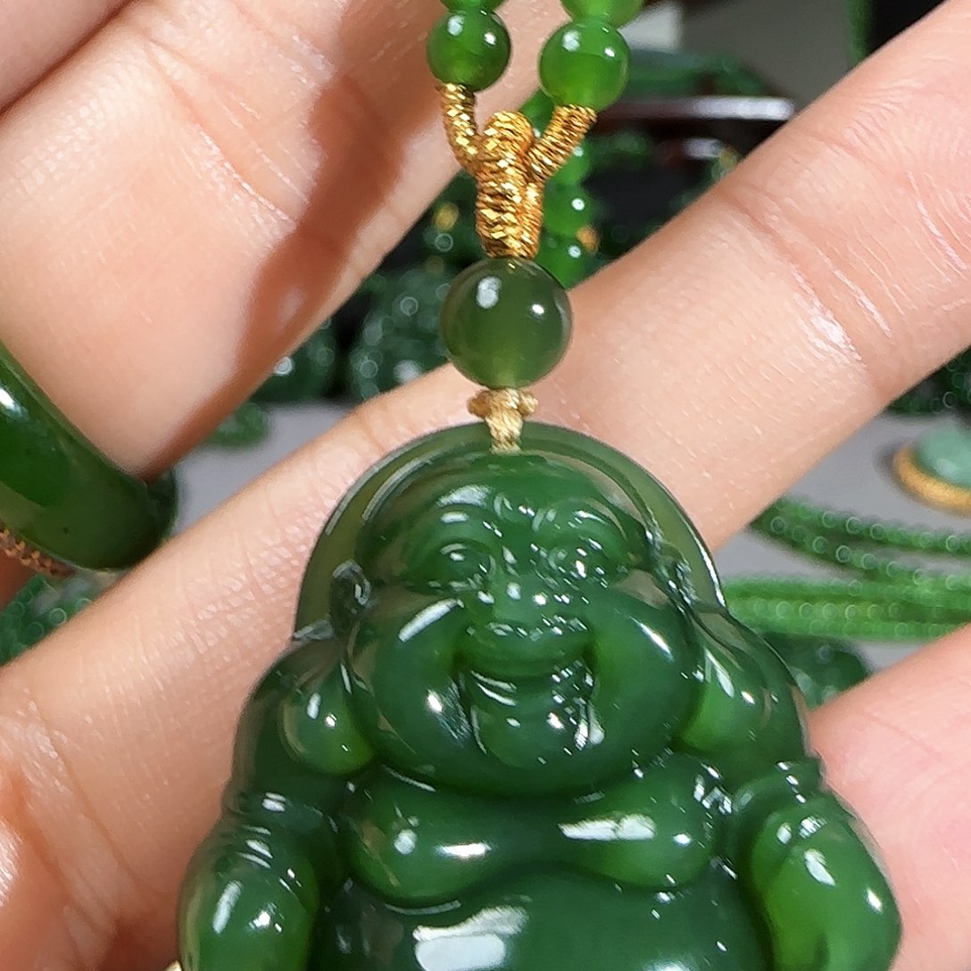 和田玉（碧玉）颈饰未镶嵌秦*