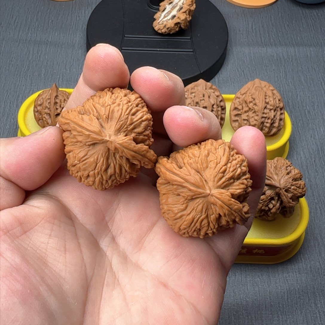 核桃摆件41闷白全品
