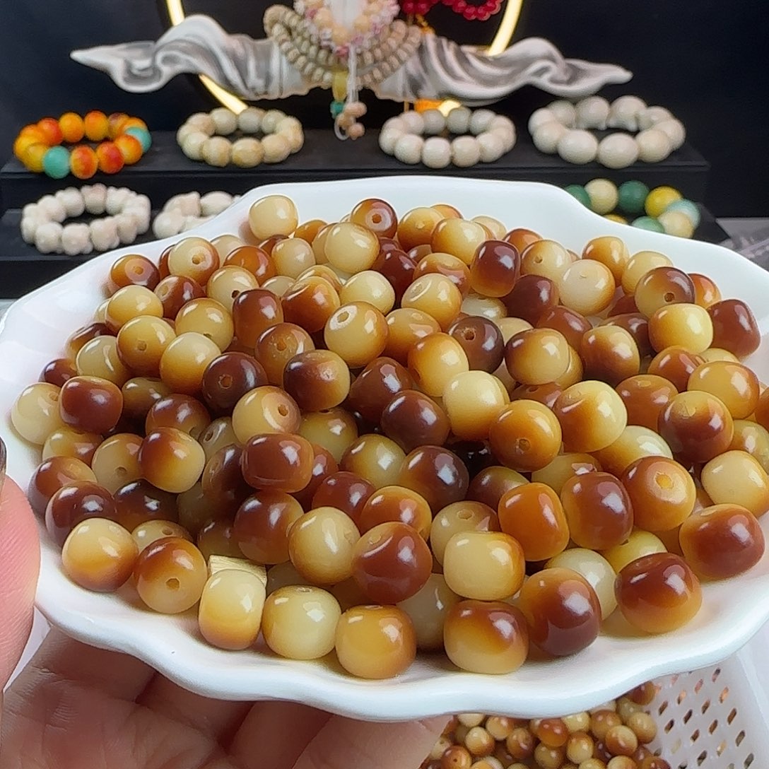 手串菩提根/象牙果卡10溏心飘花桶500颗