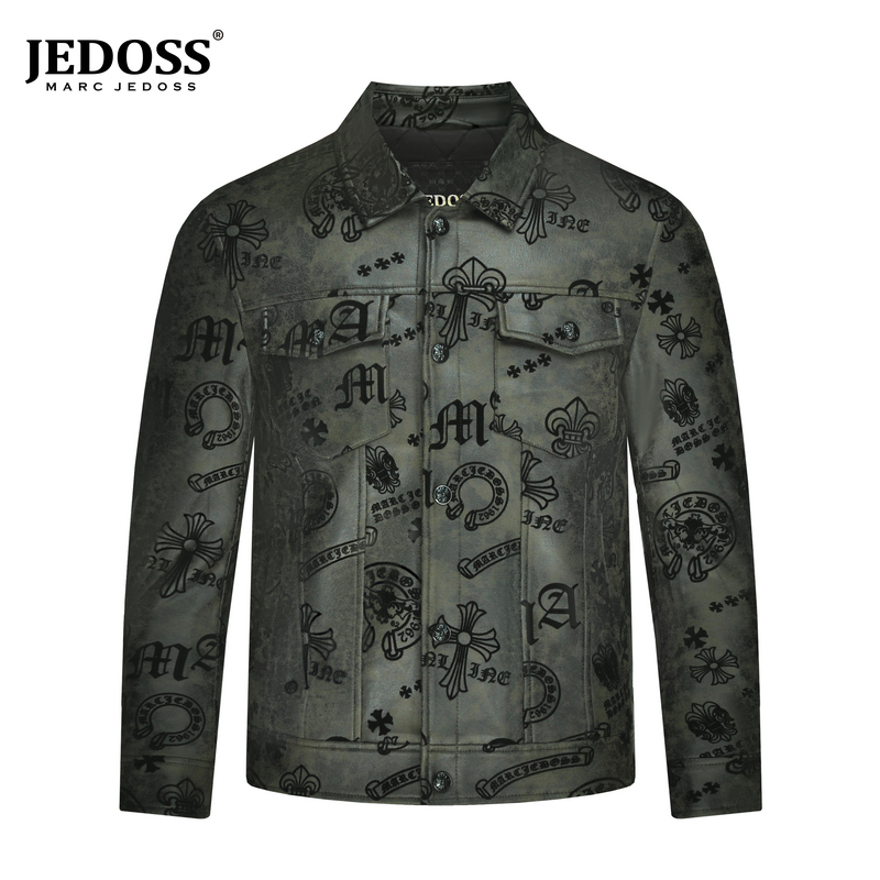 秋冬本布下摆工装抗皱男士翻领老钱风拉链保暖夹克