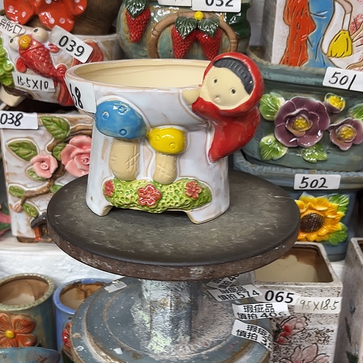 粗陶材质多肉花盆