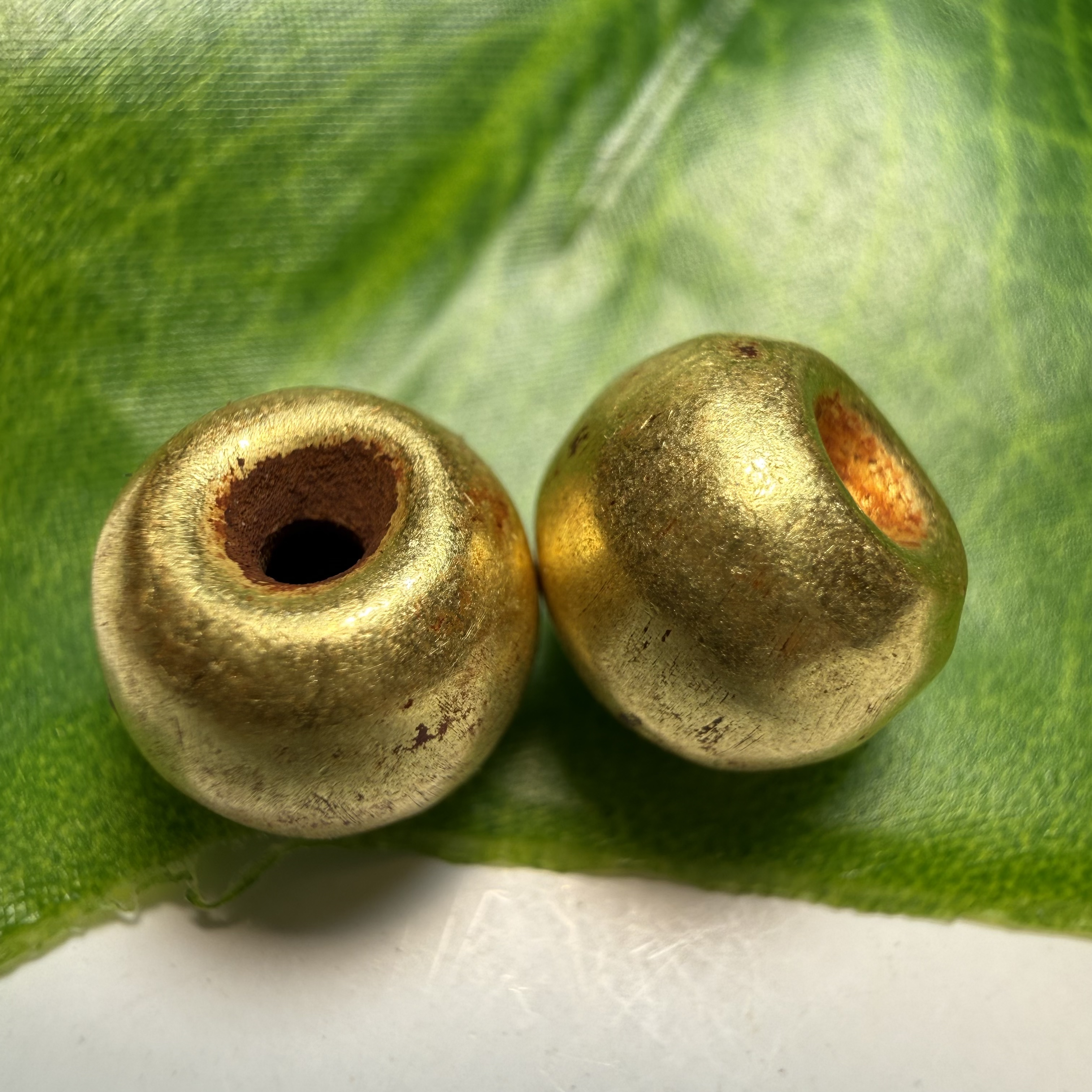 精品金子面包珠-对珠