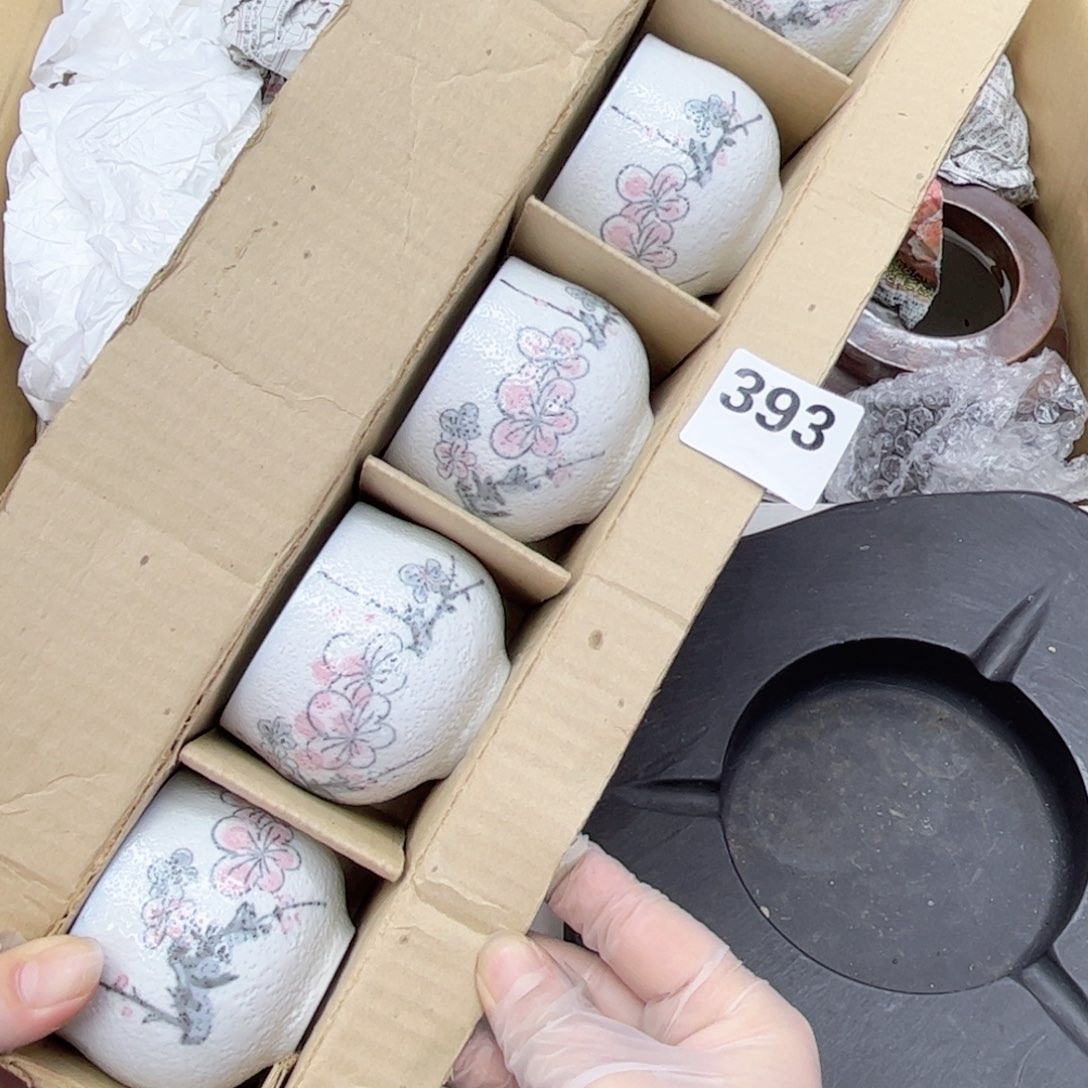 瓷片摆件工艺品摆件666 