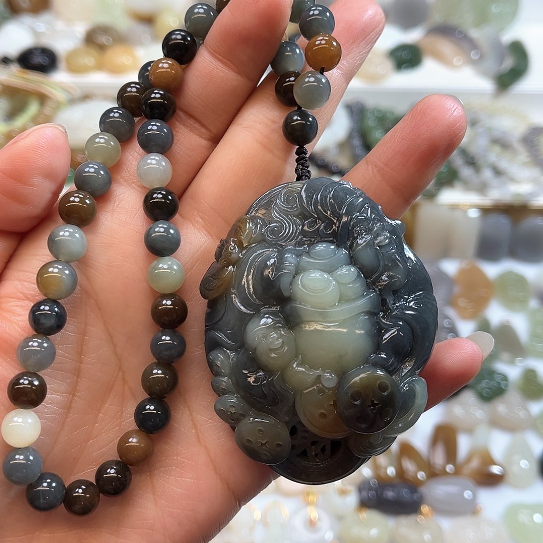 和田玉吊坠(赠链)未镶嵌啾**喵