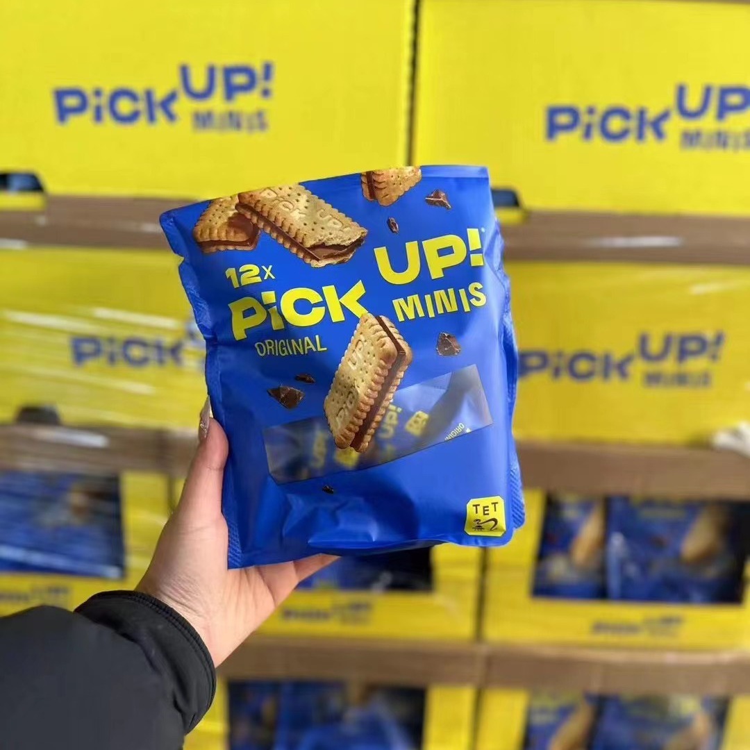 德国进口BahlsenPICKUP牛奶巧克力夹心饼干网红爆款零食袋
