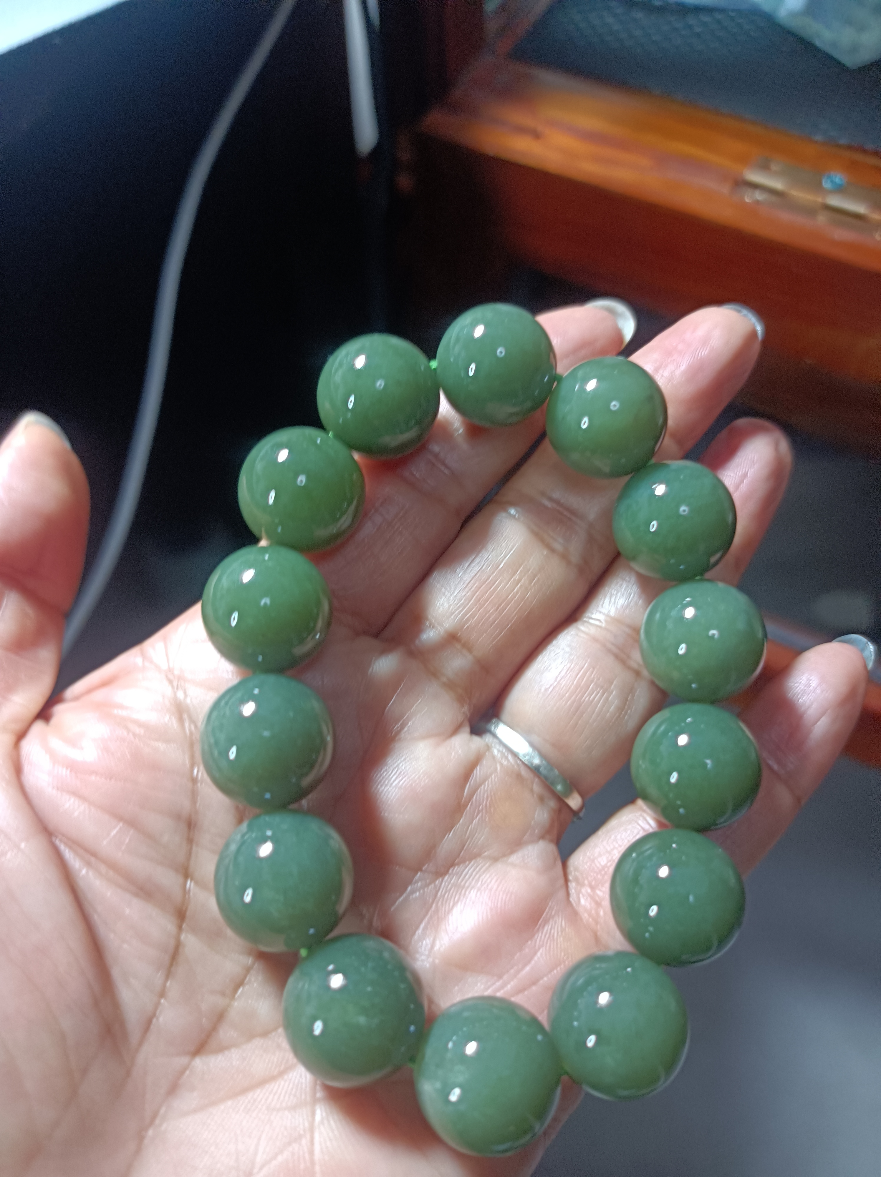 和田玉精美手串卡16手链