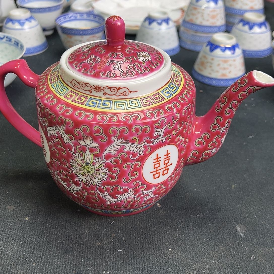 壶景德镇陶瓷粉彩壶