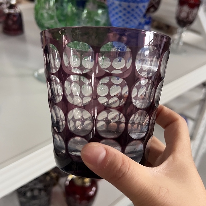 手柄款水晶玻璃微瑕一个