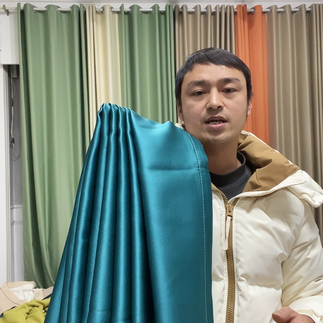 涤纶荣*贡锦绿4米对开打