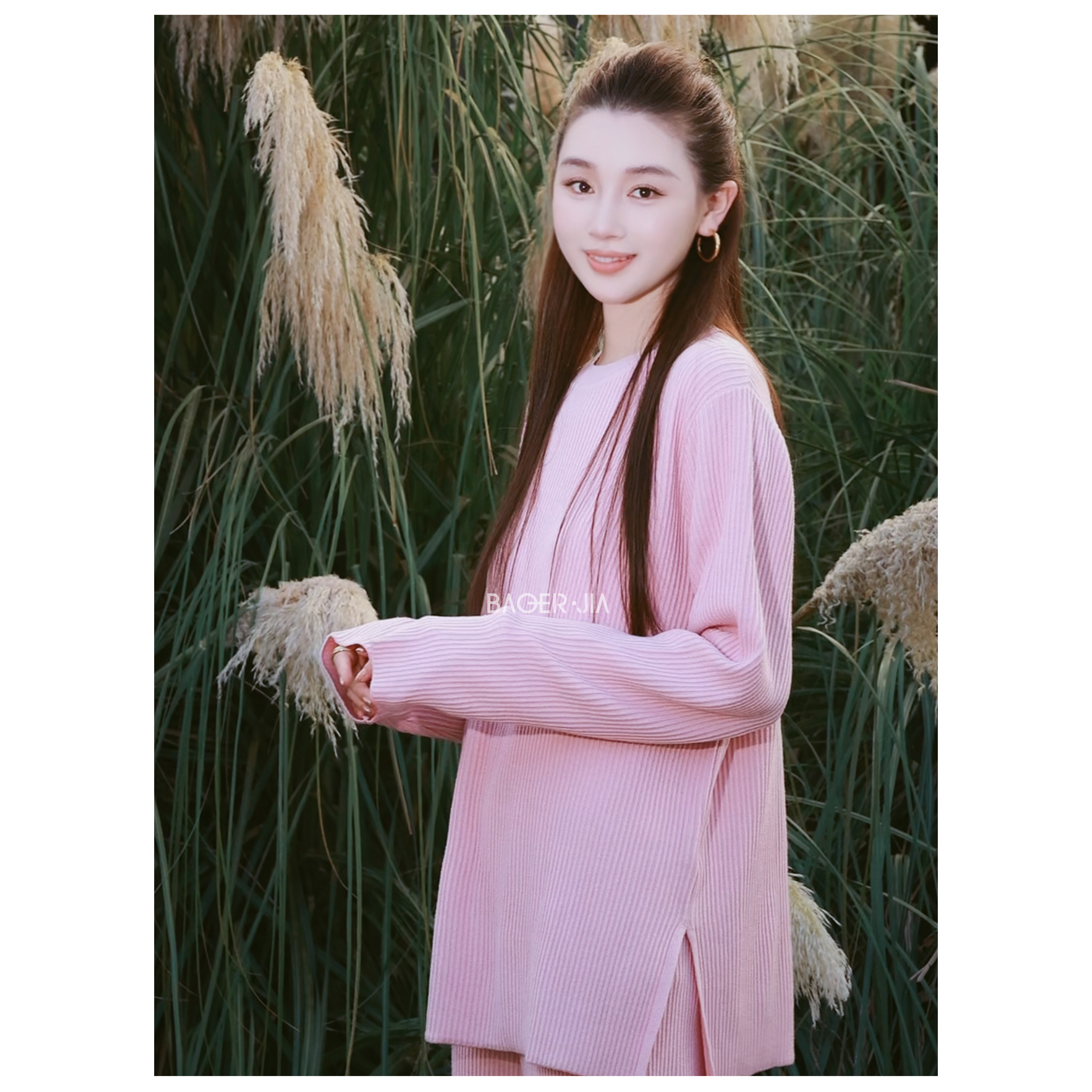 53-【绚丽多彩】宝儿家含幂BF85725309秋季款休闲显瘦针织上衣裤子