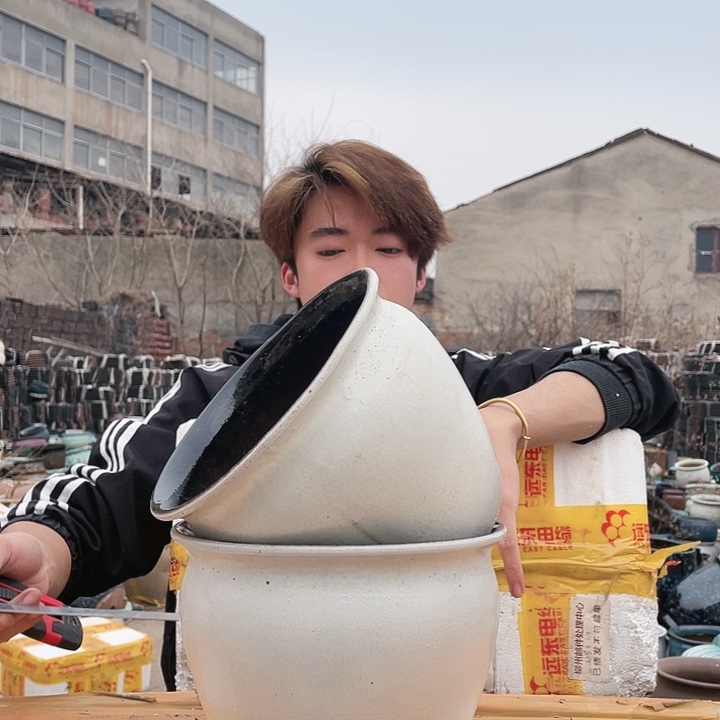 无铅玻璃宜兴紫砂花盆