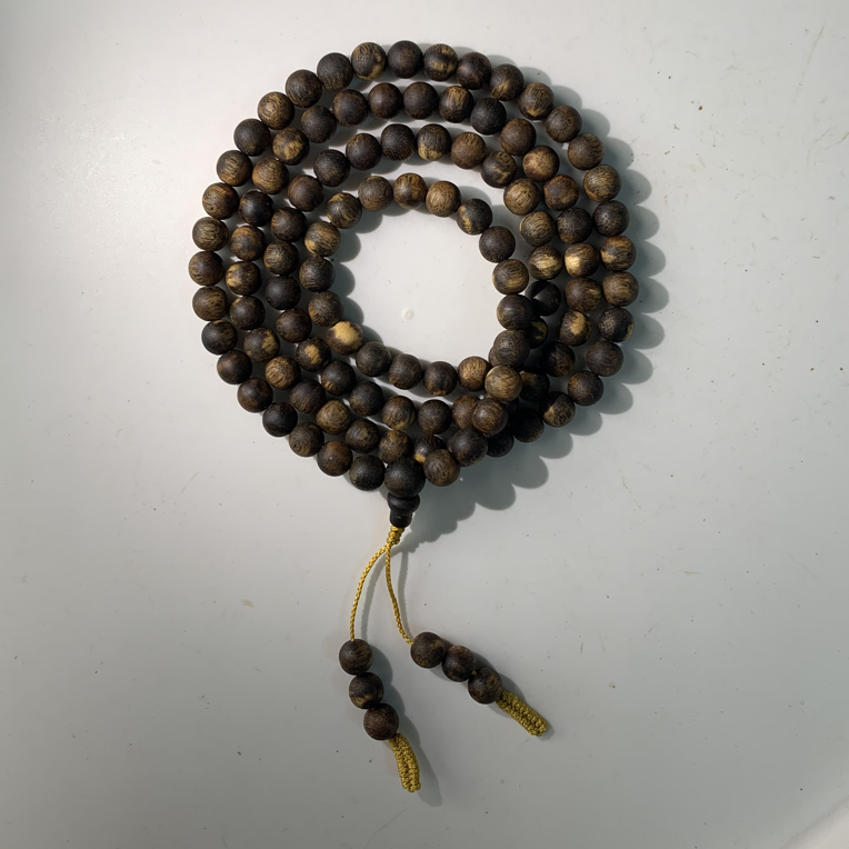 沉香沉水级奇楠7mm圆珠多圈手串多样性发一