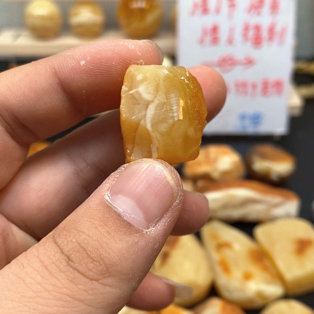 定制琥珀未镶嵌·*·天然蜜蜡原石加工不退不换