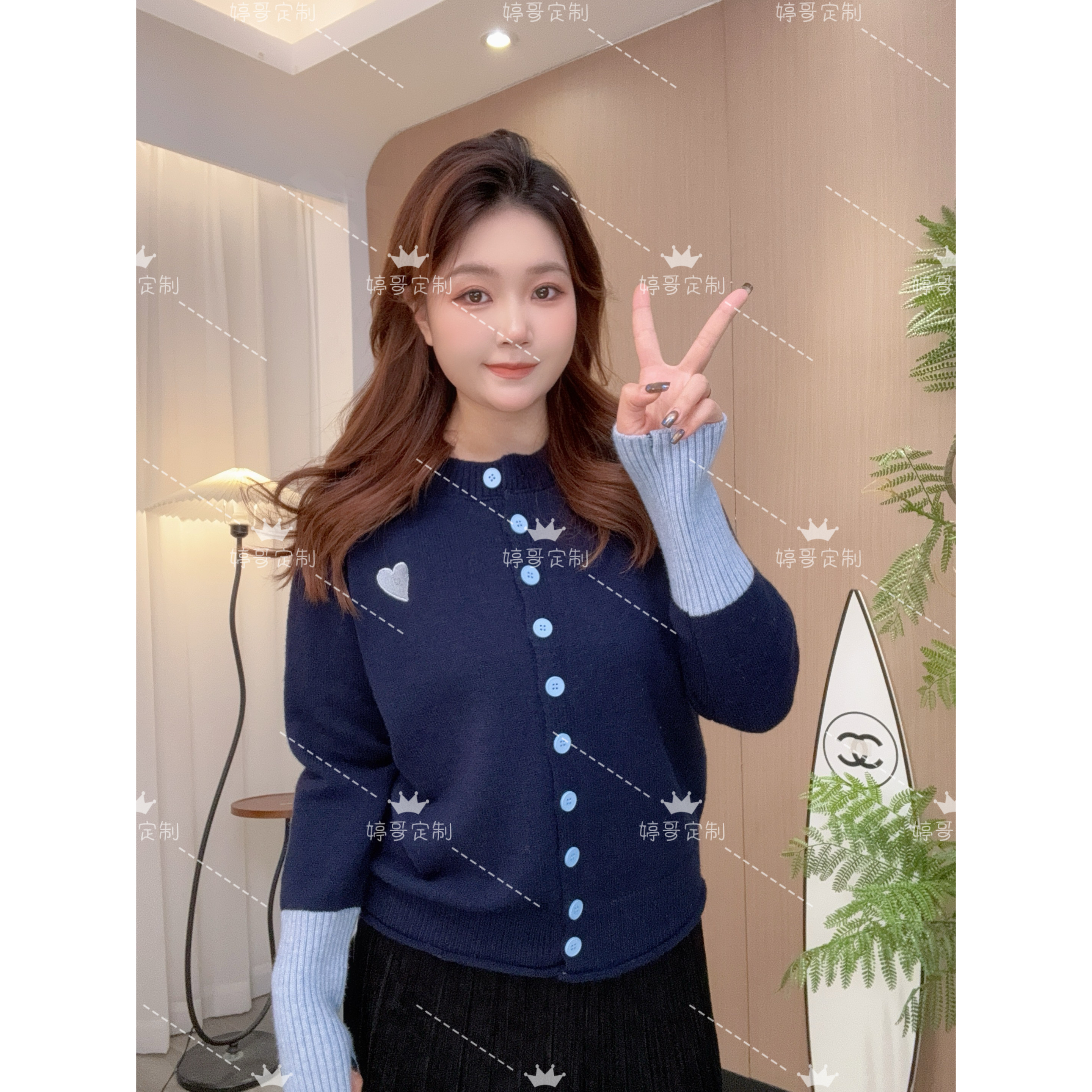 【新款 婷哥定制 暖阳风暖】冬季大码女装百搭显瘦毛衣上衣TGW41237