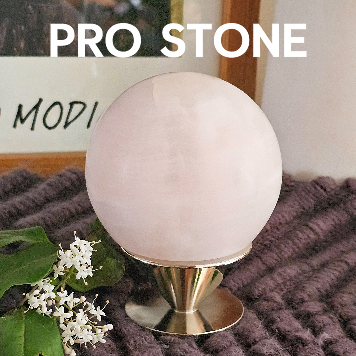 不石Prostone 肤感面粉玉行星罐 天然玉石牙签盒装饰摆件日常送礼