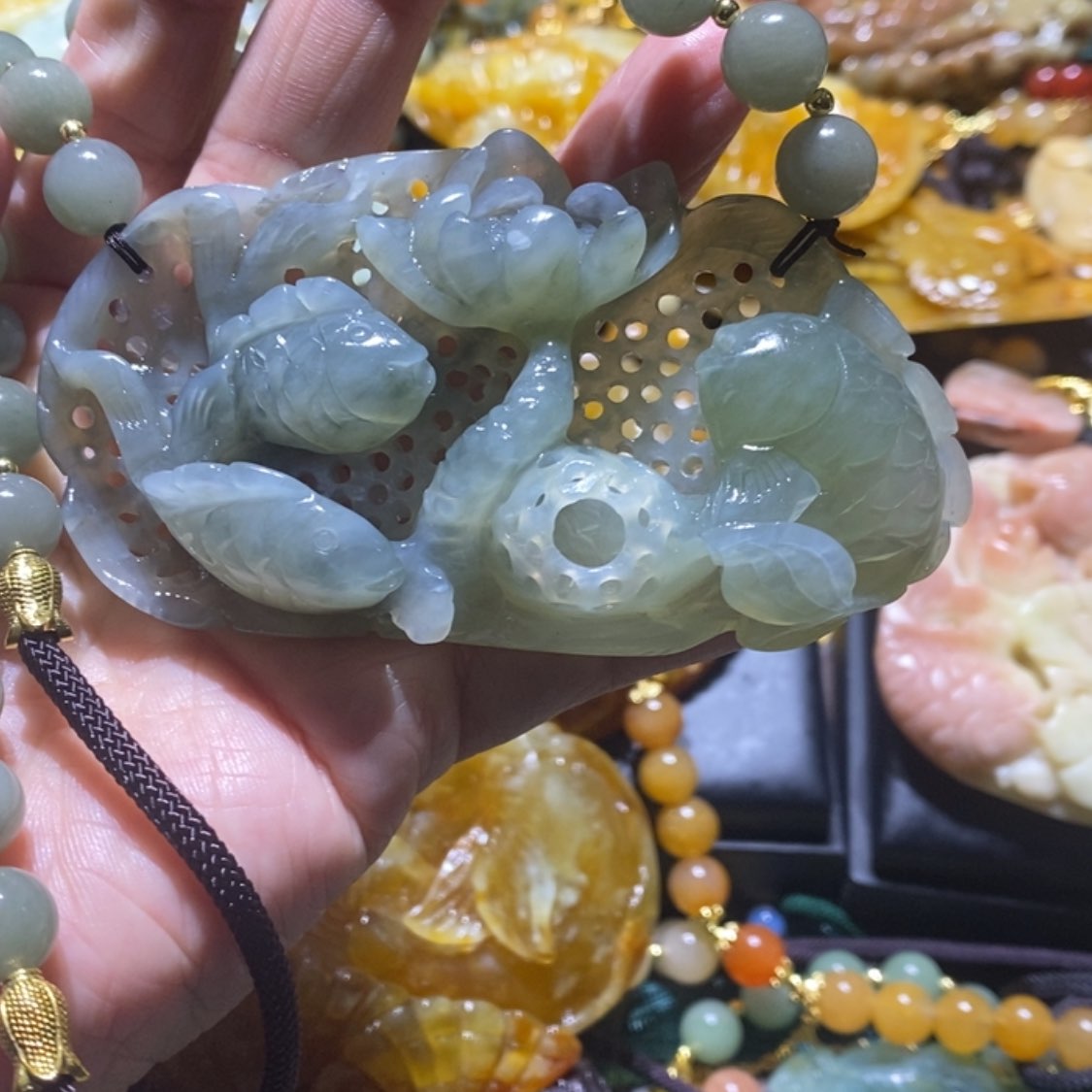 【闪购商品】岫玉毛衣链未镶嵌