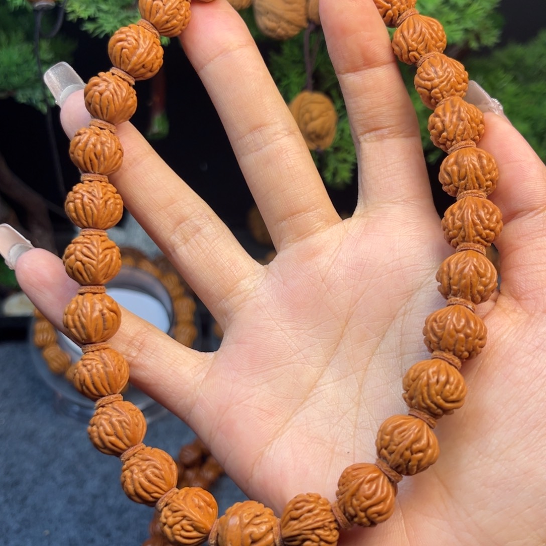手串桃核桃核手持火焰纹