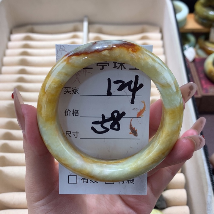 未镶嵌蛇纹石玉手镯W****ෆ