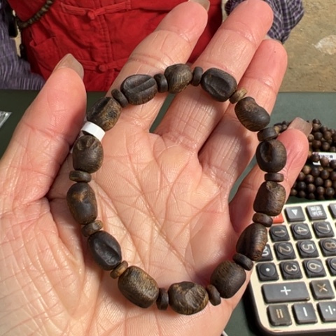 沉香手串白棋沉水7克卡0.8多样性发1条