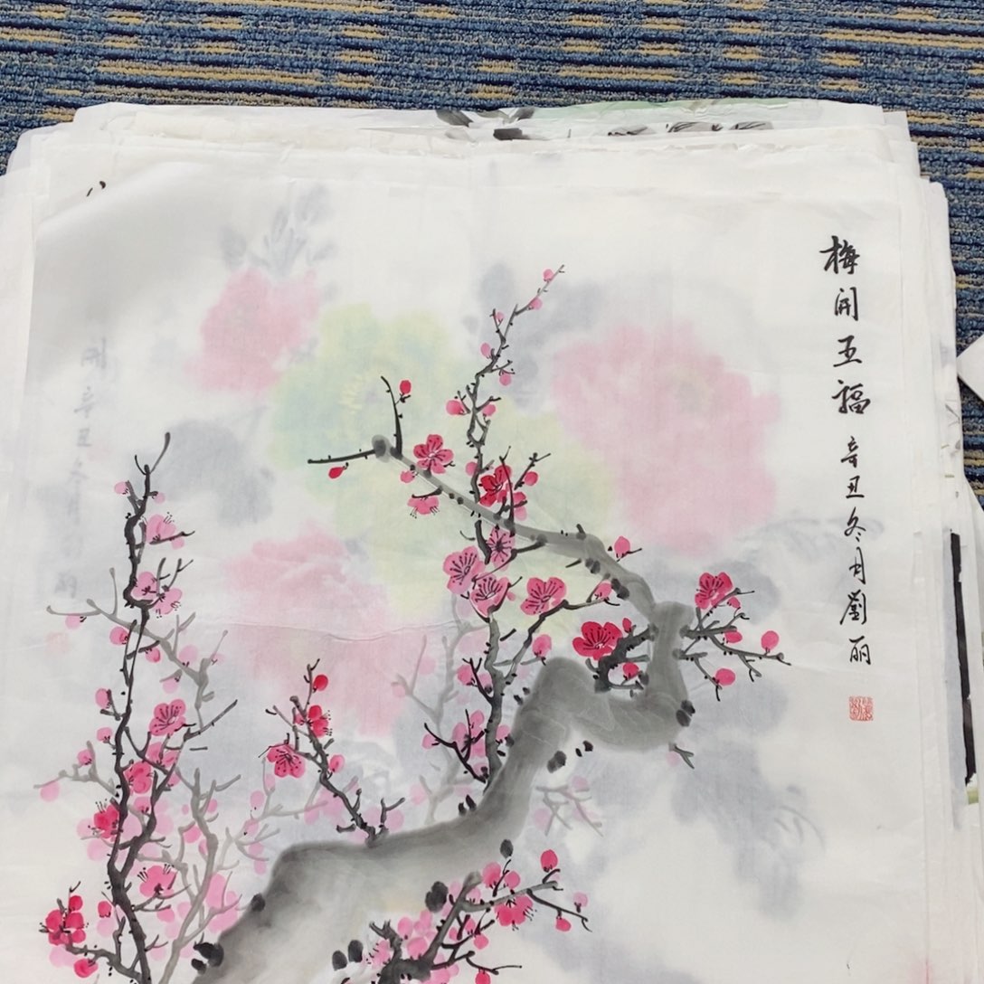 国画国画花鸟四尺斗方刘丽  琪