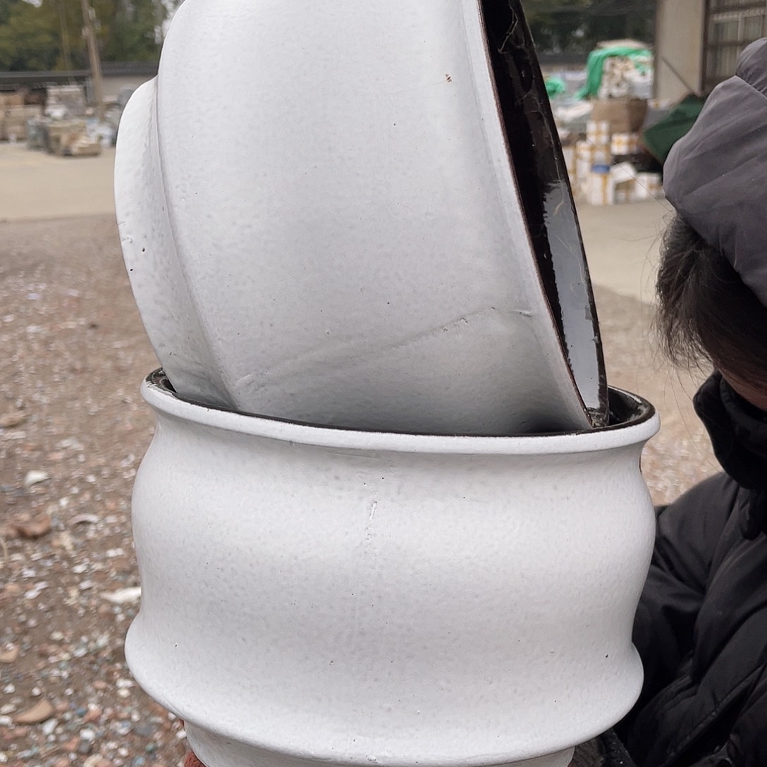 紫砂表弟花盆0305-990