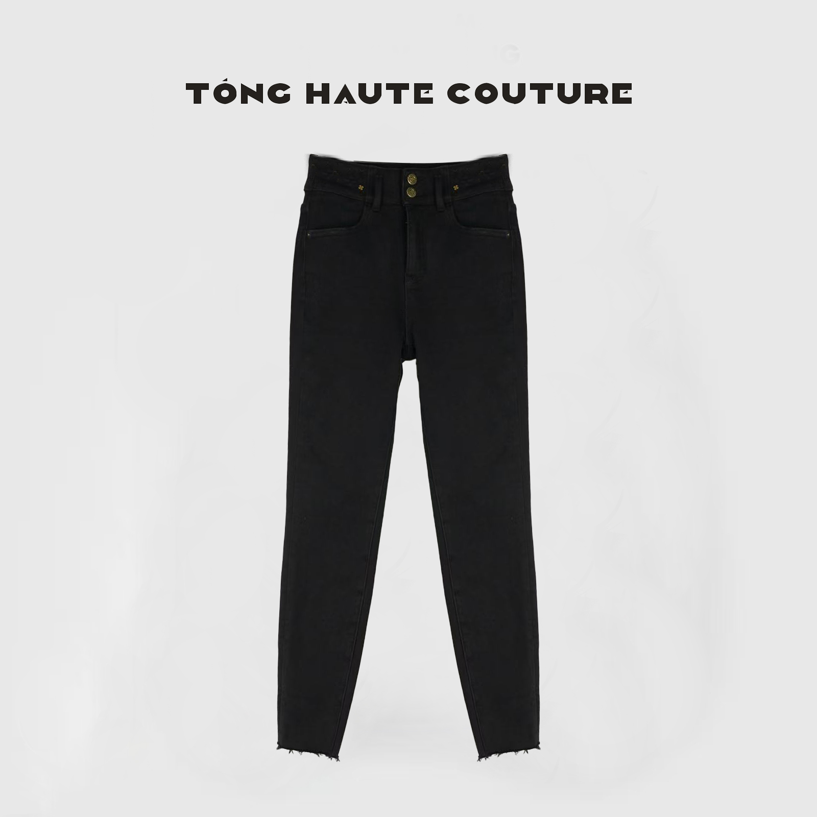 【青橘】冬季新款轻熟风极简百搭磨毛加厚牛仔裤 YK153