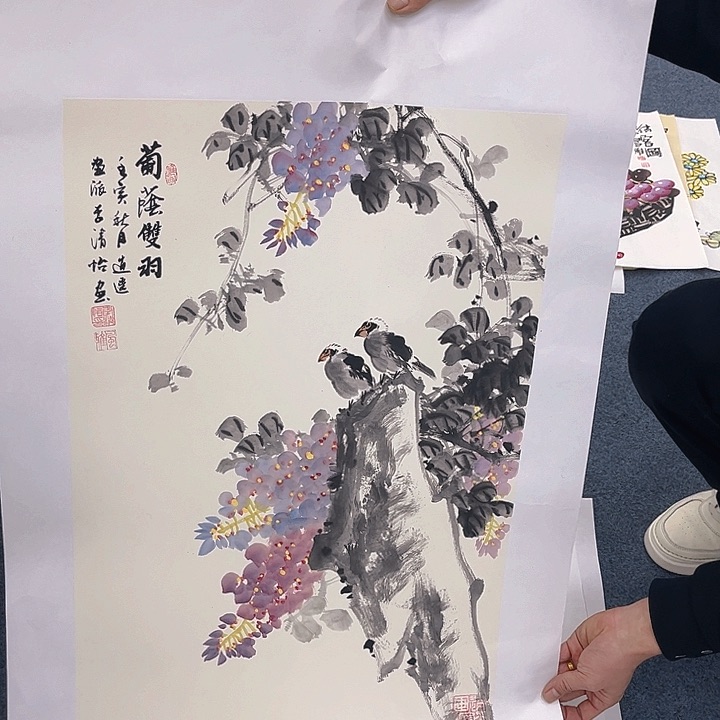 国画纯手绘字画宣纸