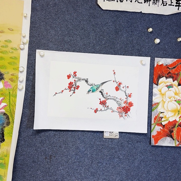 国画国画花鸟画作品
