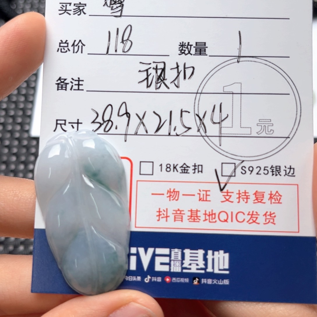 翡翠颈饰未镶嵌鹫*吊坠