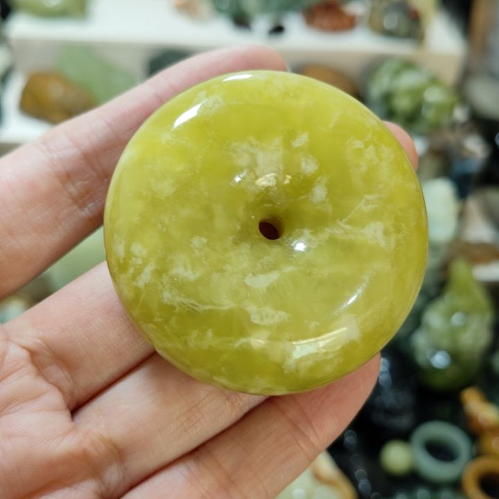 岫玉平安扣未镶嵌