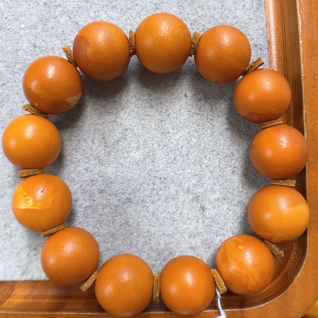 蜜蜡手串未镶嵌蜜蜡手串