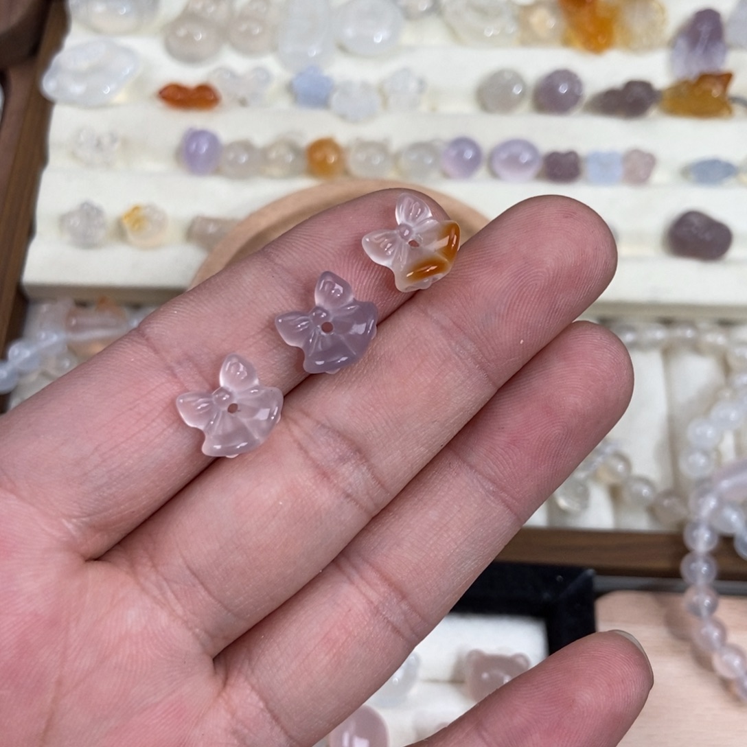 ღ***果玛瑙/玉髓未镶嵌手链果果