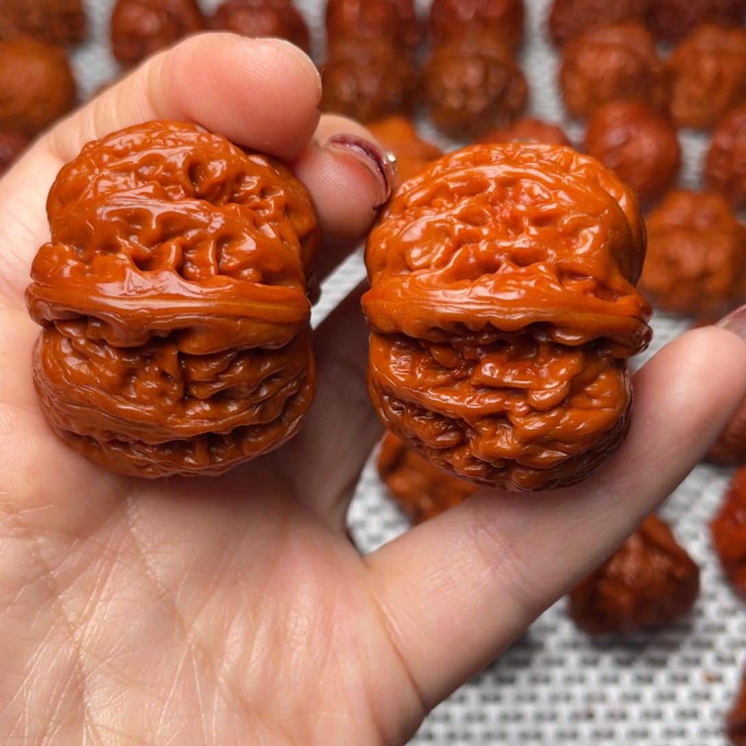 桃核吊坠文玩核桃 手把件 元宝 41