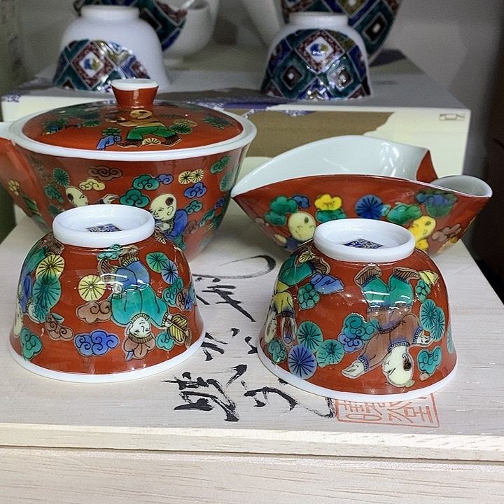 摆件进口瓷器九谷