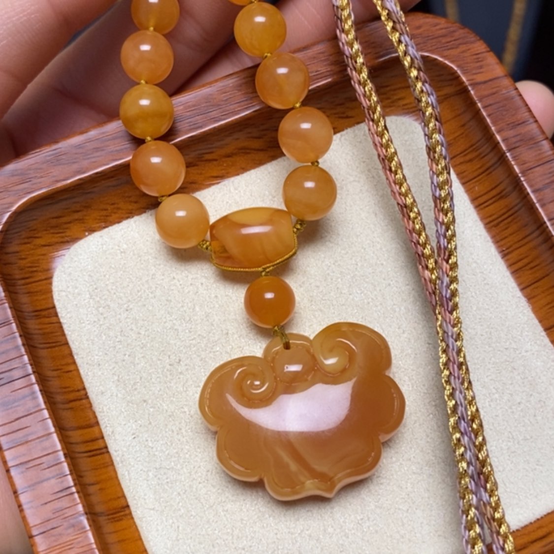 【闪购商品】蜜蜡颈饰未镶嵌项链