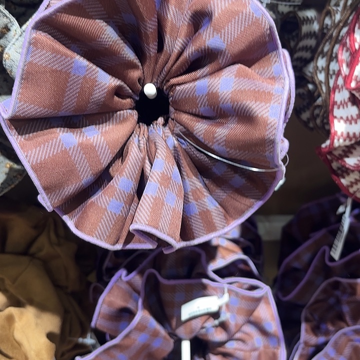 布艺铁合金紫色拼接露丝同款
